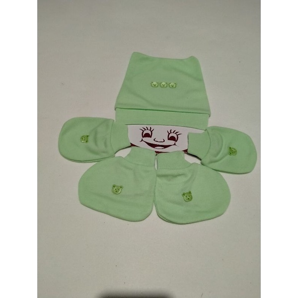 Set Topi STK Bayi Tali Pengikat Rib