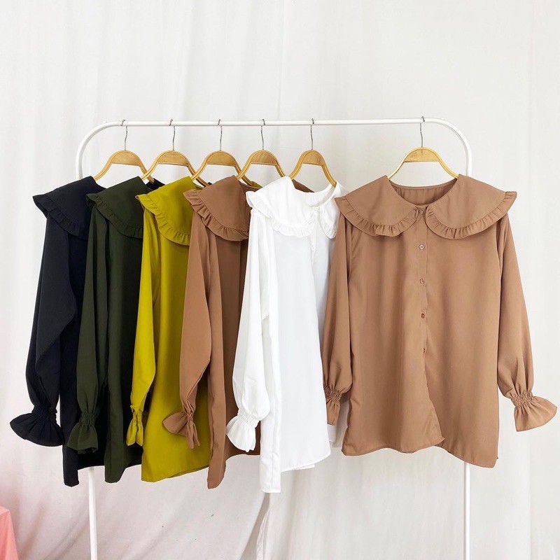 Ruby Top / Atasan Wanita / Collar Top / Blouse Wanita