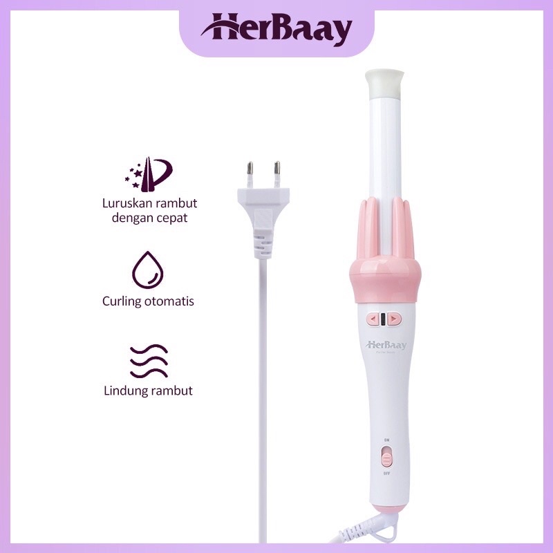 catokan rambut putar otomatis curly by herbaay