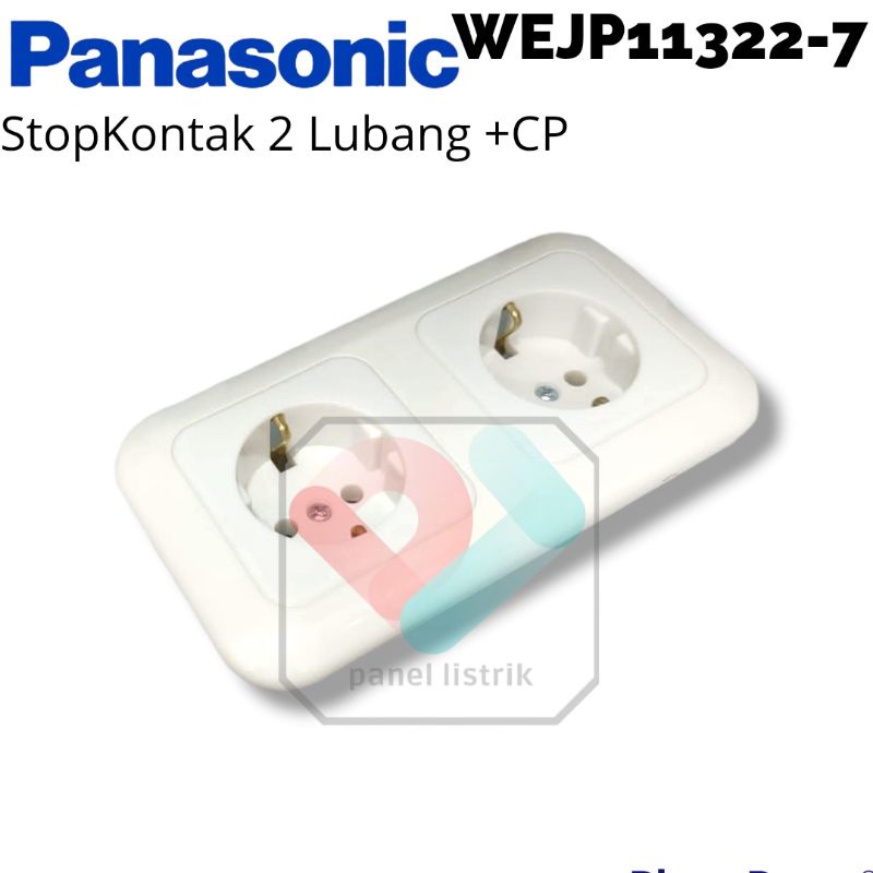 StopKontak 2Gang Stop Kontak Double 2 Gang Panasonic Wej11322W Cp