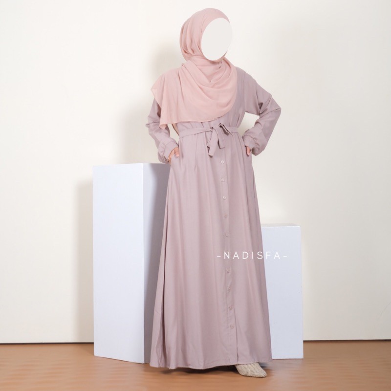 AMIRA DRESS ABAYA POLOS BUSUI FRIENDLY