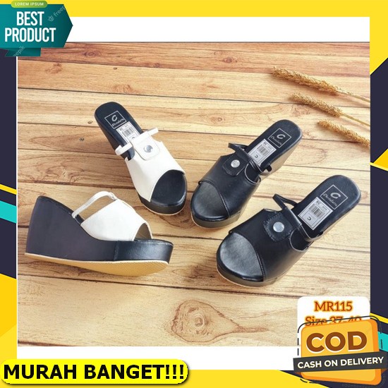 Sandal Sendal Gunung Wanita Dewasa Terbaru Kekinian Karet Impor Batam Korea Slop Slip On Simpel Simp