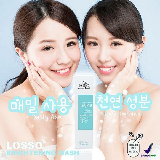 LOSSO SKINCARE FACIAL BRIGHT WASH 100ML