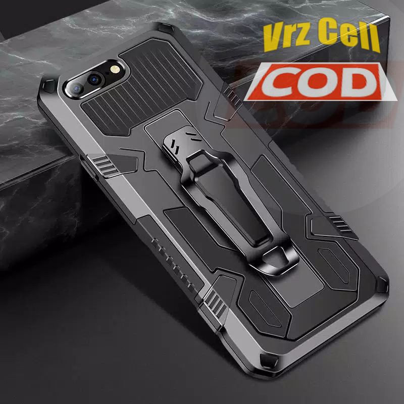 Oppo A1K A3S A71 A31 2020 Realme C2 C1 Hard Case Belt Clip Robot Transformer Soft Hybrid Leather Hp