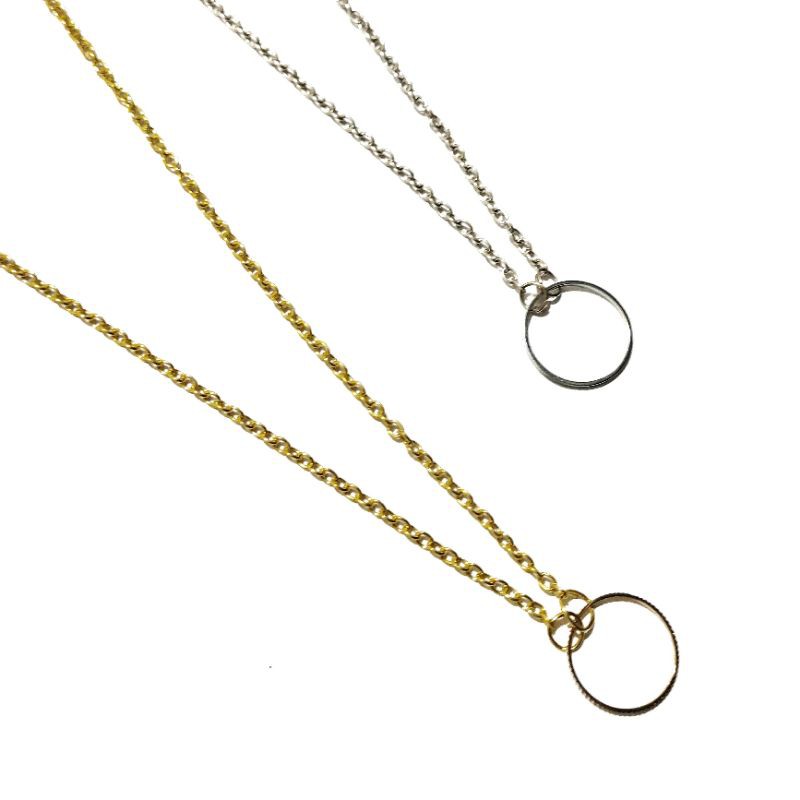 Kalung Klavikula Korea Rantai O Ring Korean Necklace