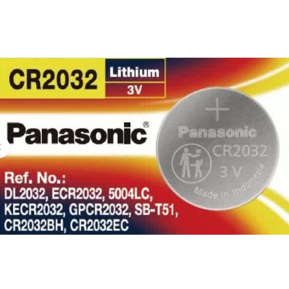 Battery Cmos Panasonic lithium 3v cr2032 for laptop pc Original - Baterai kancing 3 volt cr-2032-5be