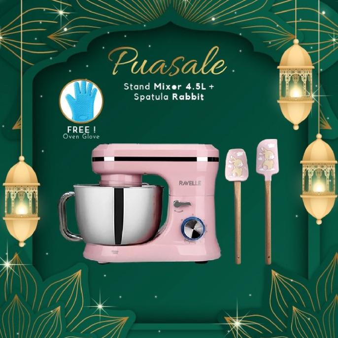 PuaSale - Stand Mixer Ravelle 4.5 Liter - Stainless Bowl Mixer