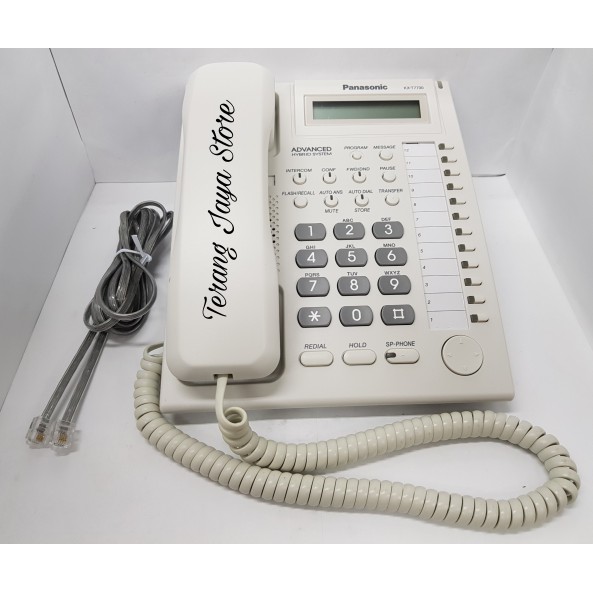

Telepon Digital Panasonic KX-T7730 Telepon Key Master Pabx (Putih)