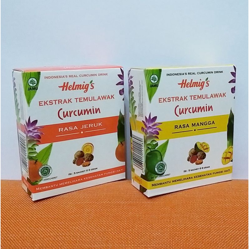 

HELMIG'S CURCUMIN Temulawak Rasa Jeruk & Mangga Memelihara Kesehatan Fungsi Hati / Liver