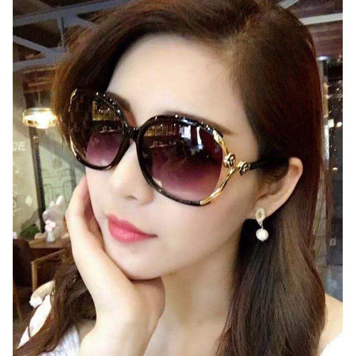 COD Kacamata Hitam KM49 Wanita Model Korea Mewah Bahan Metal Warna Warni Real Pict