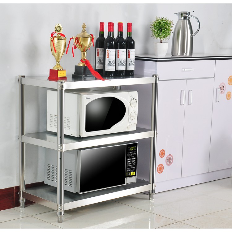 Rak Dapur Portable Stainless 3 Susun MB825