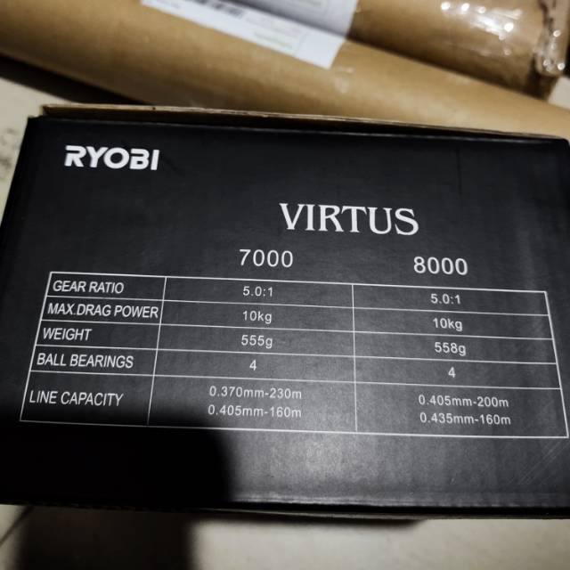 Reel ryobi virtus power handel 6000 atau 8000