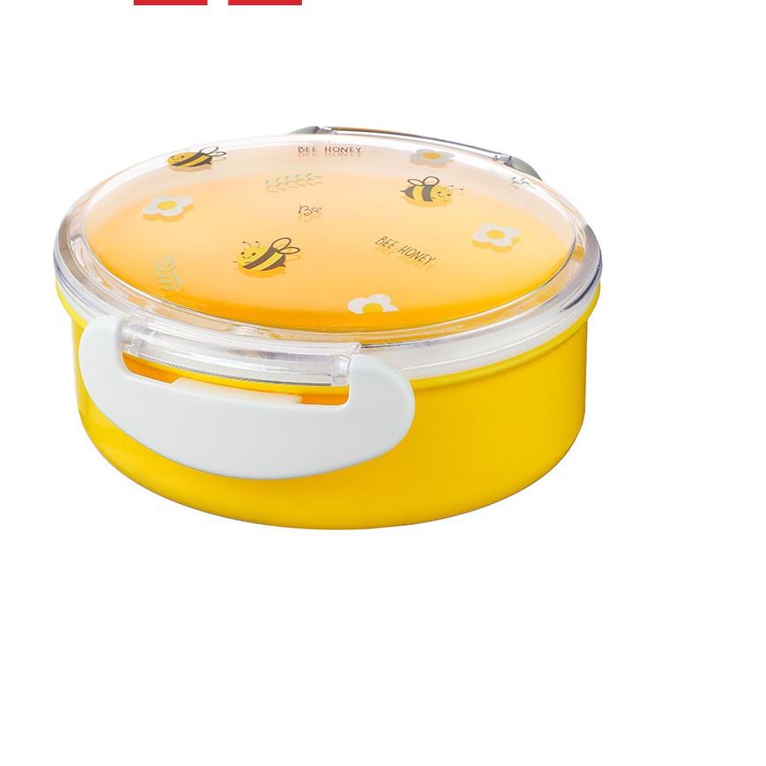 ➥ Miniso Lunch Box Bee Series Kotak Makan Luca Kotak Bekal Bento Box 380mL Tempat Penyimpanan Makana