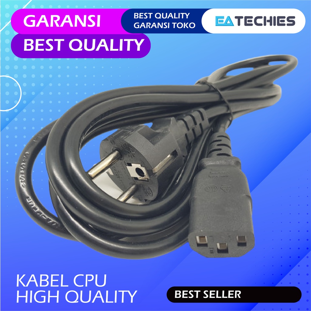 KABEL POWER BAHAN TEBAL PANJANG 2M  3M / KABEL POWER CPU