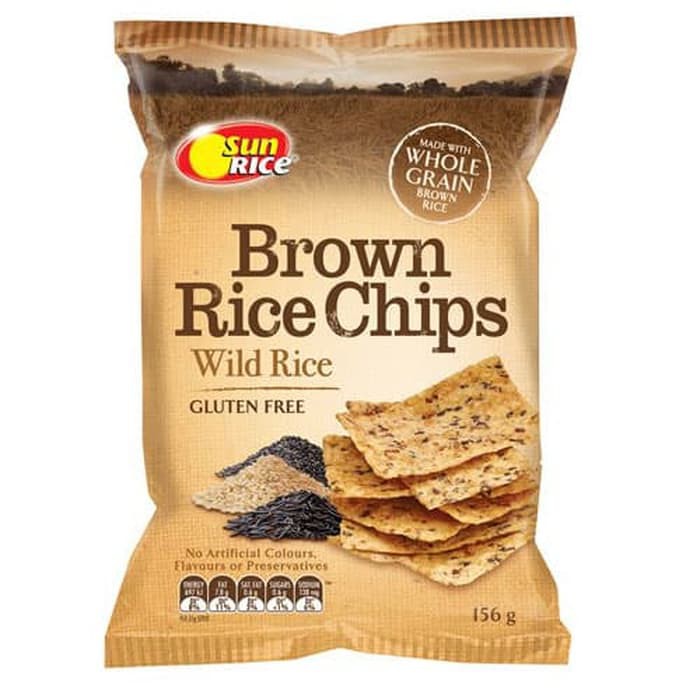 

#HANDCARRY Sun Rice Brown Rice Chips Wild Rice 156g (Gluten Free) - UFOHCR1488