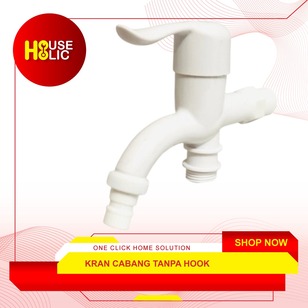 Kran Cabang Tanpa Hook / Keran Air Tanam / Water Faucet POM