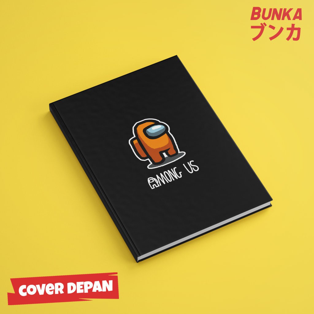 

Notebook Game Among Us Orange Hardcover A5 Buku Tulis Catatan Note Agenda Planner Jurnal