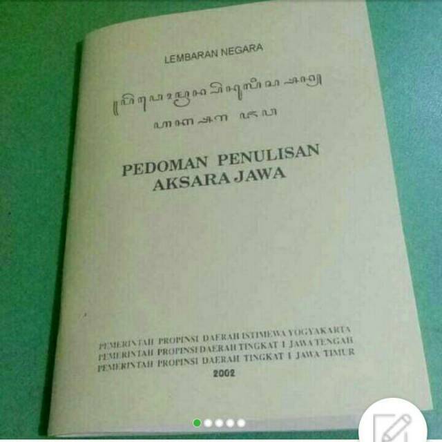 Buku Pedoman Penulisan Aksara Jawa