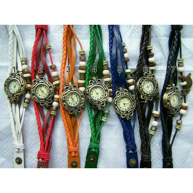 Jam Tangan Tali Gelang Tribal Vintage Etnik