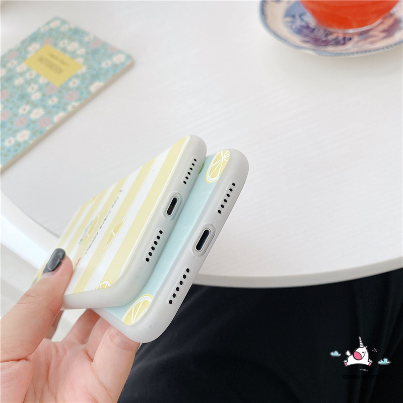 Case Samsung A50 A50s A30s A12 A52 A32 A72 A02s A51 A71 A21s A11 M11 J2prime J7prime A10s A20 A30 A10 A20s A750 M10 A70 A7 2018 3D Embossed Cute Fruit Lemon Soft TPU Cover Oppo A92 A52 A72 A53 2020 A33 2020 Reno4-7