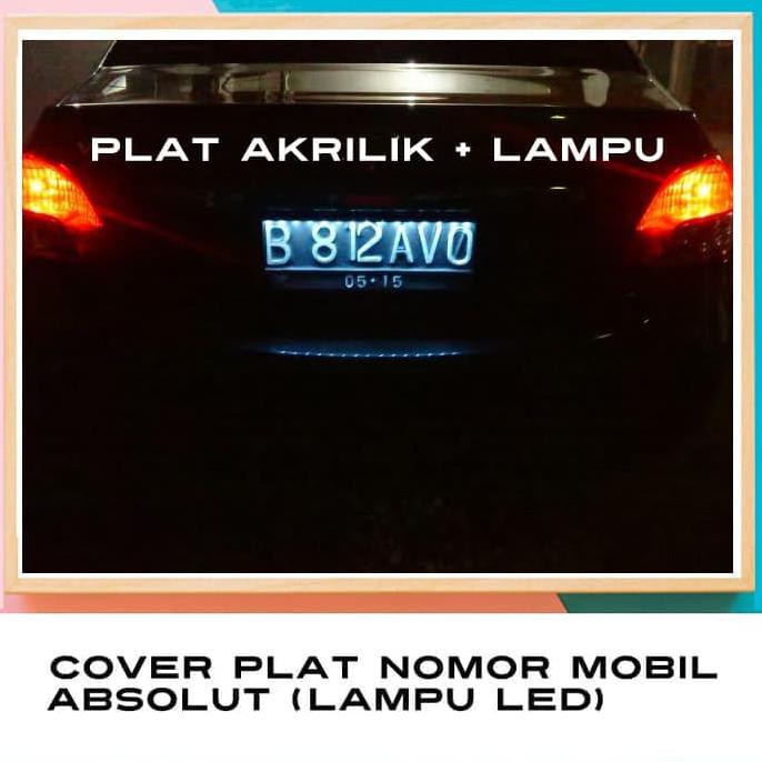DISKON PLAT NOMOR MOBIL AKRILIK LED / TEMPAT PLAT NOMOR LAMPU AKRILIK ACRYLIC #3