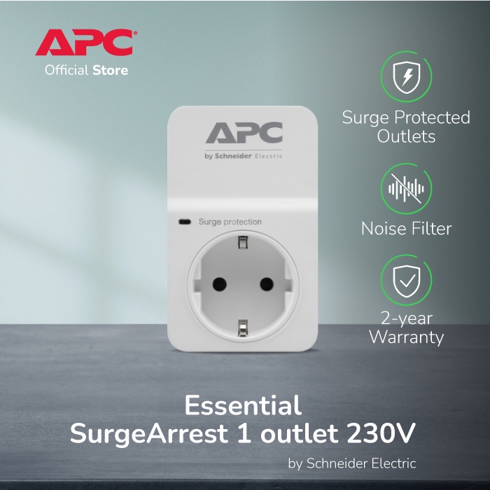 APC Surge Protector PM1WGR PM1W-GR colokan anti petir stop kontak