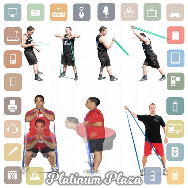 Latex Pull Up Resistance Band Fitness Size L - Y66OR - Black`CFR396-