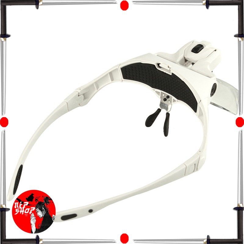 Kacamata Pembesar Reparasi Jam 5x Magnifier 2 LED