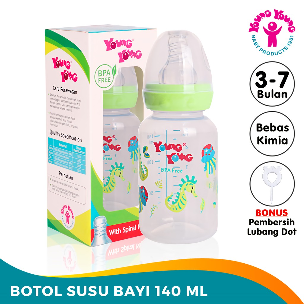 Young Young Botol Susu type 811 90ml/140ml/250ml