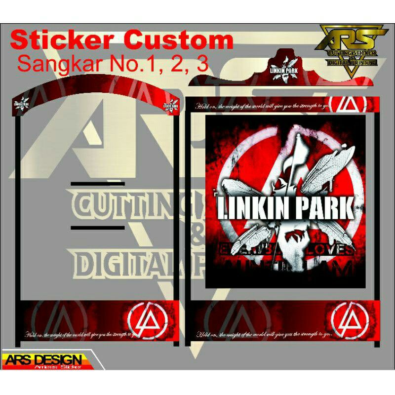 Sticker sangkar burung - Decal kandang burung no. 1,2,3