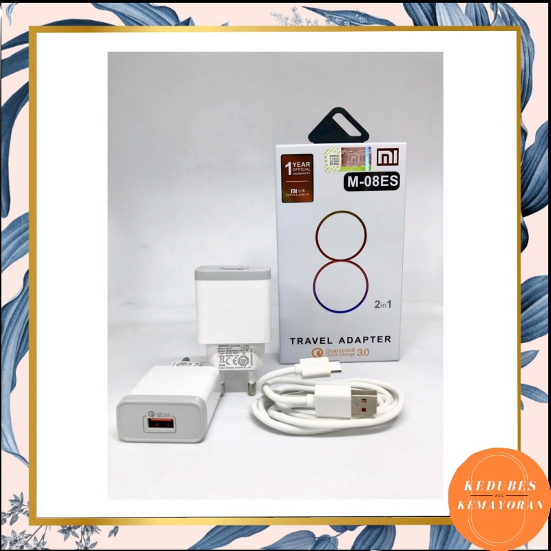 CHARGER XIAOMI ORIGINAL FAST CHARGING QC 3.0 5V 2.5A / 9V 2A [COD] KEDUBES]