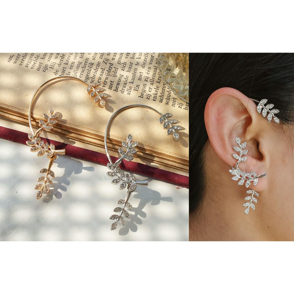 EARCUFF LEAF KRISTAL - 2103 (SISI KANAN)