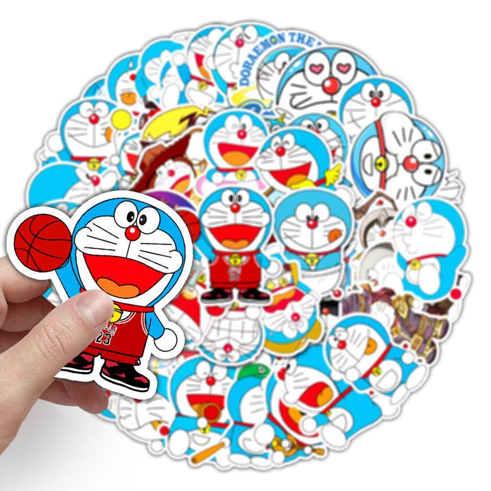 [Elegan] Stiker Doraemon 52 Pcs Mini DIY Klasik Anime Laptop Motor Doraemon Perlengkapan Kantor Sekolah Skateboard Animel Stickers