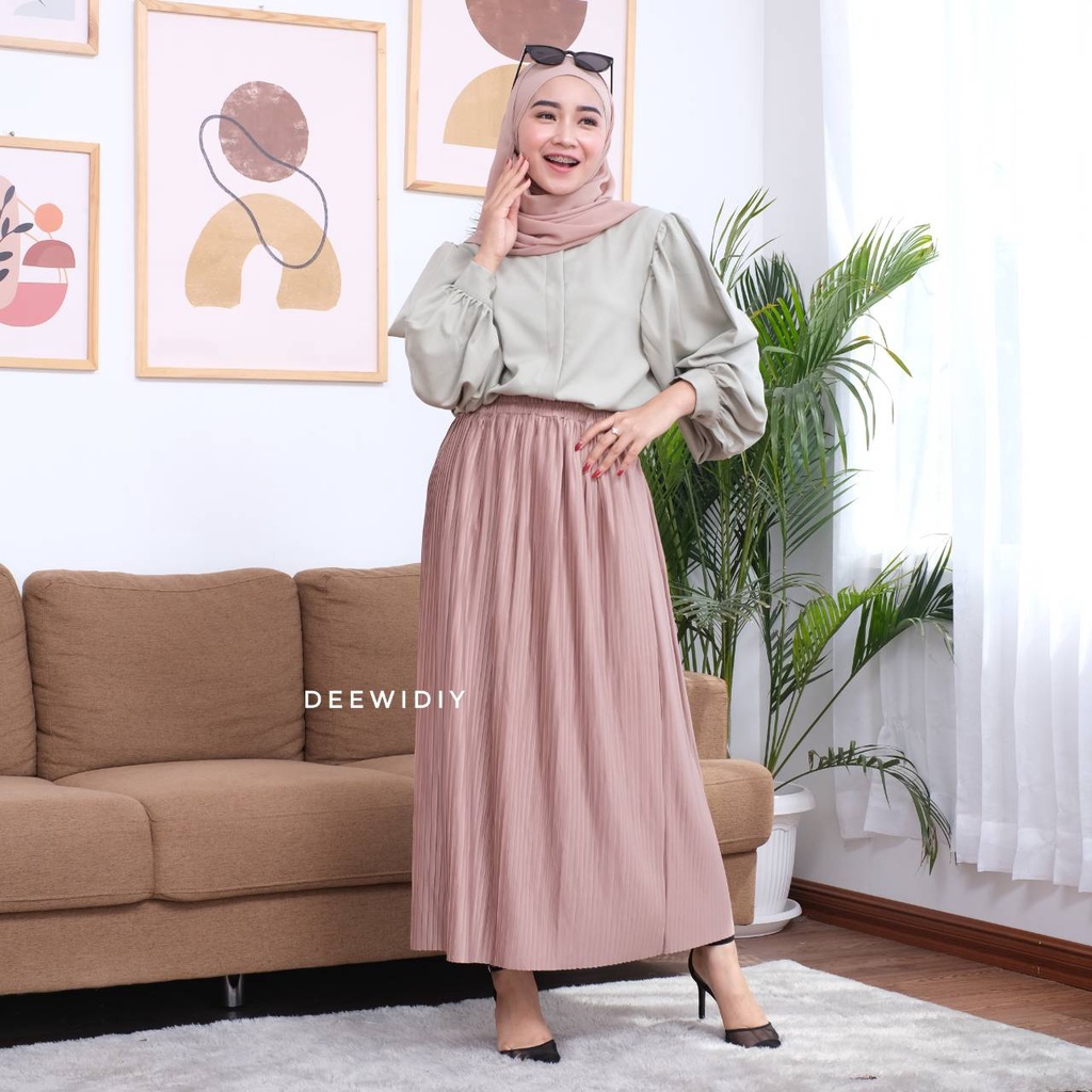 KEMEJA WANITA BUSUI FRIENDLY BISA UNTUK FORMAL DAN CASUAL - WELMA BLOUSE DEEWIDIY