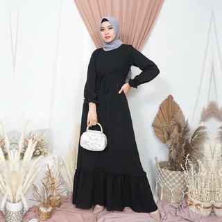 Gamis remaja polos model terbaru kekinian 2021/ Baju Gamis wanita murah