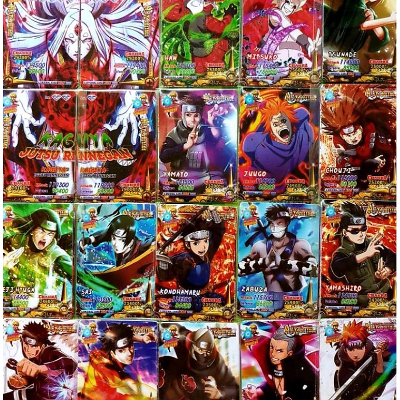 Trading Card Naruto Boruto Shinobi 1 Lembar 20 bungkus (60 kartu) kartu Koleksi Anak Murah
