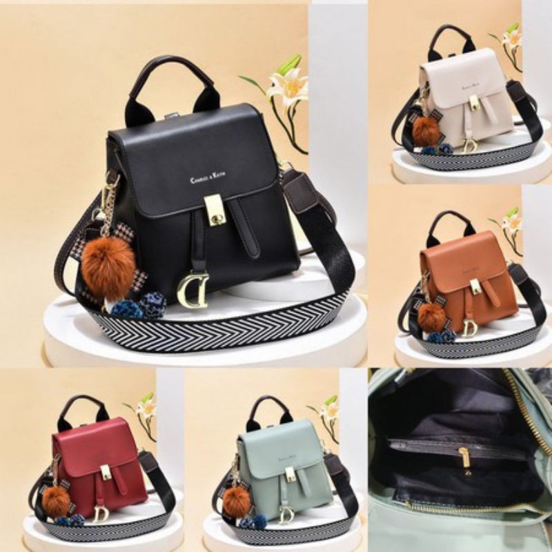 BQ2989 LT1344 EL6094 PROMO TAS RANSEL WANITA FASHION IMPORT