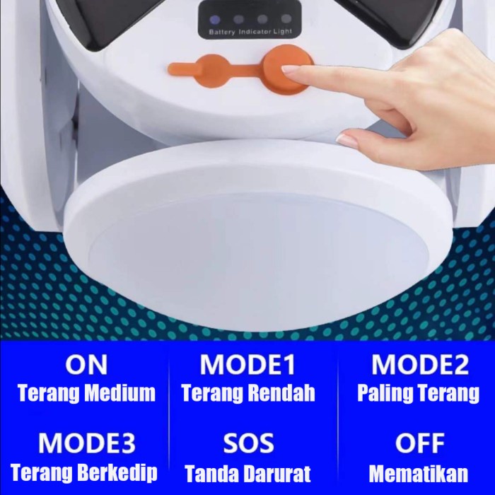 Lampu sepak bola bisa lipat lampu pasar malam Bohlam LED USB charge / Lampu Bohlam Lipat / Lampu Bohlam Lipat Model Bola / Lampu Bohlam Led Football 40w 5in1 / Lampu Bohlam Led Football /Lampu Bohlam Led Model Kipas Angin /40 wat Lampu Bohlam LED Football