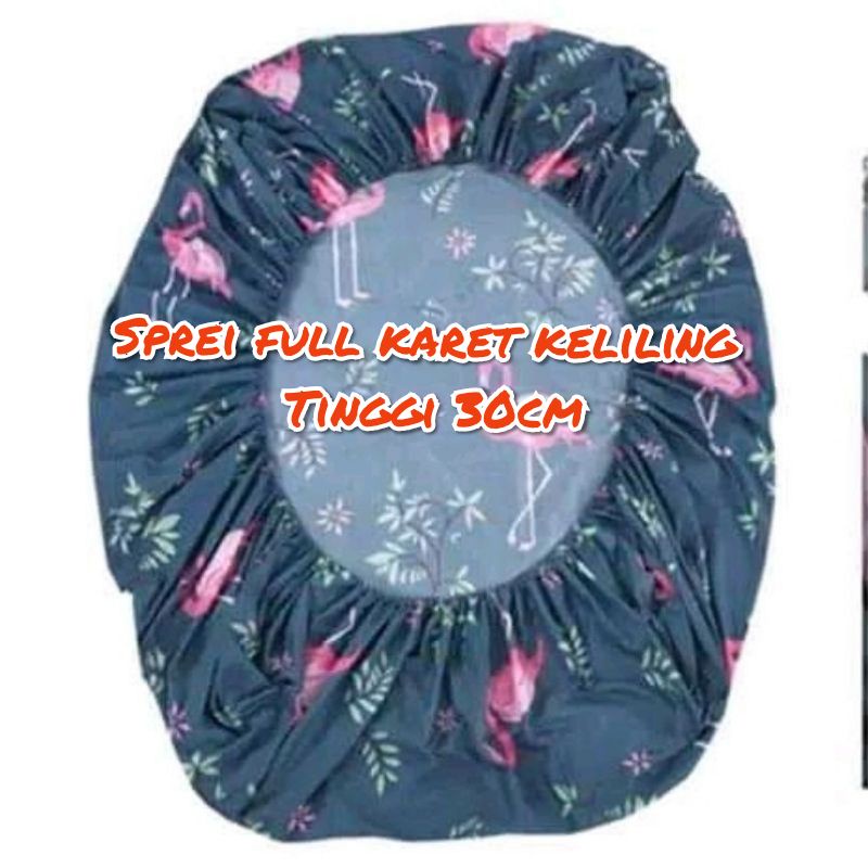 Sprei uk 160 T 30 full karet keliling , ready sprei ukuran 160x200x30 full karet keliling