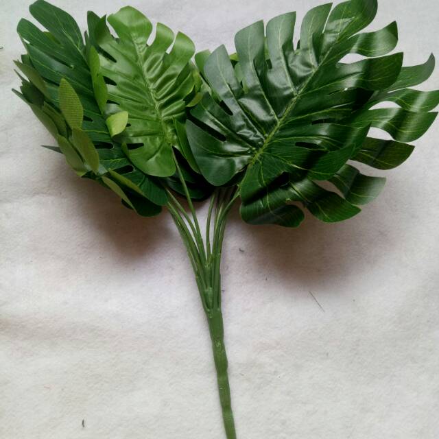 daun monstera artificial group 1 bucket ada 12btg Shopee daun monstera artificial group 1 bucket ada 12btg Shopee