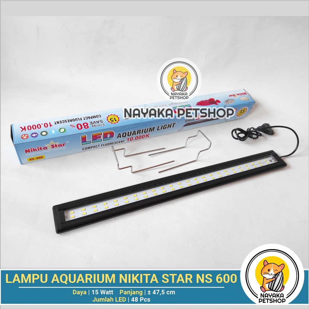 Nikita Star NS 600 60 cm Lampu Led Aquarium Aquascape