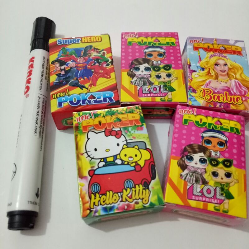 MAINAN KARTU POKER MINI KARAKTER
