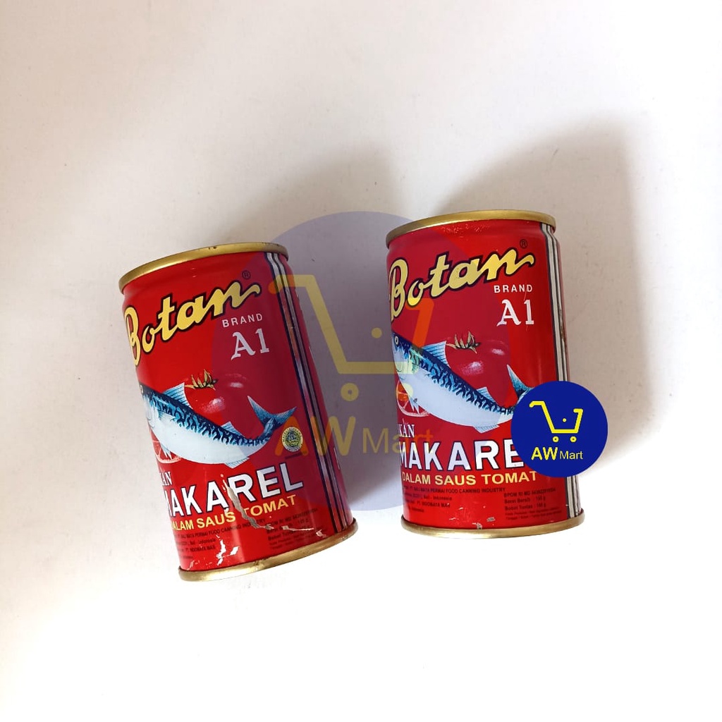 BOTAN MAKAREL KALENG TOMAT 155GR - MAKAREL BOTAN KECIL 155 GRAM