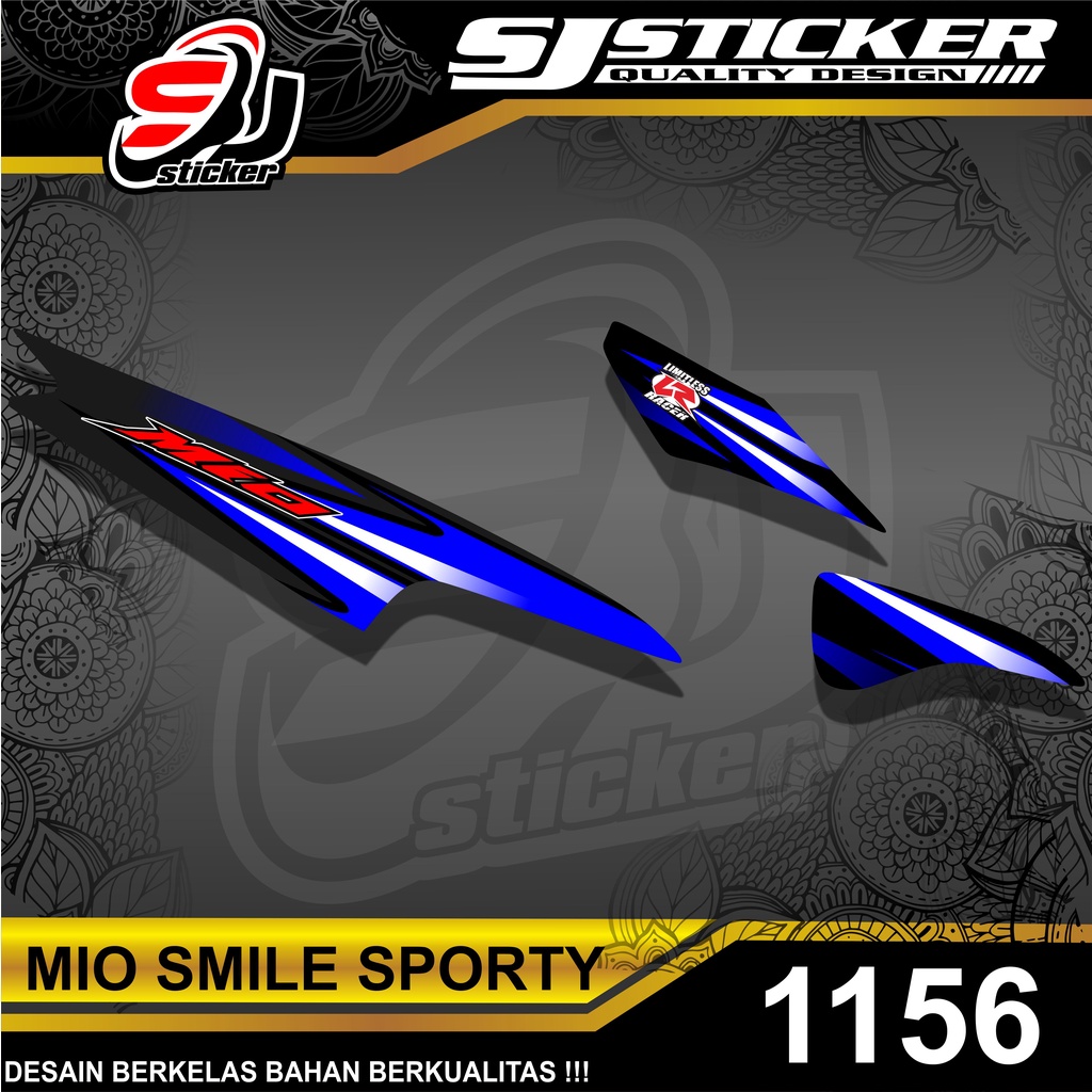 1156 STRIPING STICKER MIO SPORTY RACING STIKER YAMAHA SEMI FULL