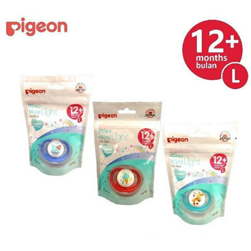 Empeng Pigeon Mini Light Pacifier 0m+ dan 12m+