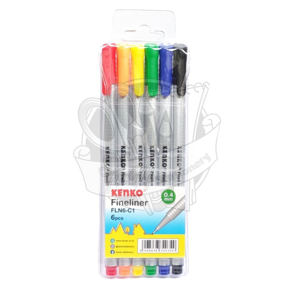 

Kenko Pulpen Fineliner 6warna FLN5-C1