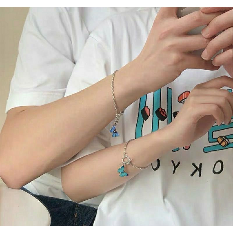 WB234 Butterfly Bracelet Gelang Kupu Kupu Korean Style Yoo Na Bi Park Jae Eon