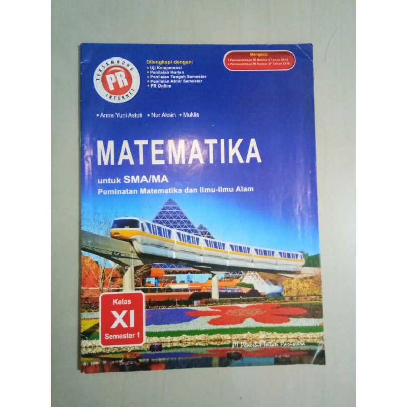 LKS MATEMATIKA peminatan intan pariwara semester 1 kelas 11 SMA [ BEKAS ]