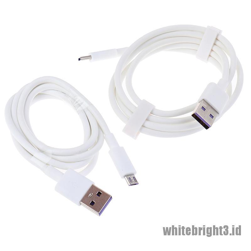 &lt; White3 &gt; Kabel Data / Charger Micro USB / Tipe-c 5A Fast Charging Untuk Android