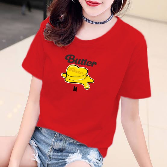 YOURSTYLE1119 - KAOS KARAKTER BUTTER ALBUM BAJU KAOS WANITA DISTRO UNISEX OVERSIZE PRIA JUMBO CASUAL